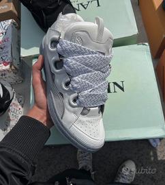 Lanvin Curb Sneaker White / Grey