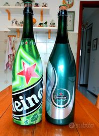 Bottiglie birra Magnum Heineken da collezione. 