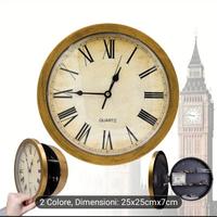 OROLOGIO DA PARETE con SCOMPARTO SEGRETO - NUOVO-