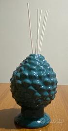 Pigna diffusore di fragranza verde petrolio