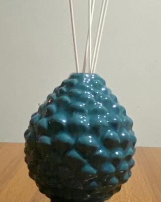 Pigna diffusore di fragranza verde petrolio