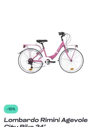 Bici rosa Lombardo per ragazze
