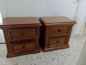 Coppia di comodini e specchio, anni 70