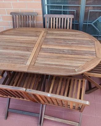 TAVOLO IN TEAK ALLUNGABILE