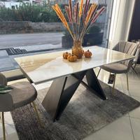 TAVOLO DELTA CON PIANO IN GRES