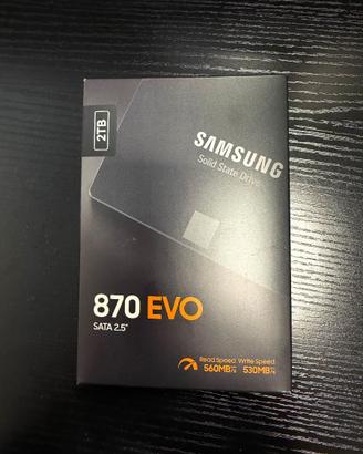samsung 870 evo 2tb 2.5 sata ssd NUOVO SIGILLATO