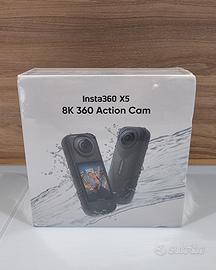 Insta360 X5 Action Camera 8K Nera Nuova