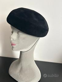Cappello Basco Parigino 1960 velluto nero