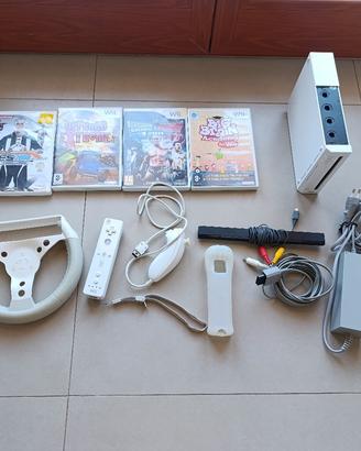 console wii + 4 giochi 