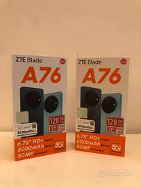 Coppia ZTE Blade A76 5G NUOVI sigillati – 50MP