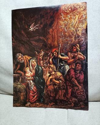 Giorgio De Chirico  "Natività"  Tavola Fuori Testo