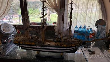 Grande Veliero arrigianale in legno 120cm