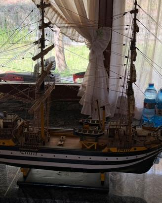 Grande Veliero arrigianale in legno 120cm