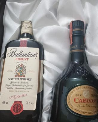 Brandy Solera Gran Riserva+ Ballantine whisky
