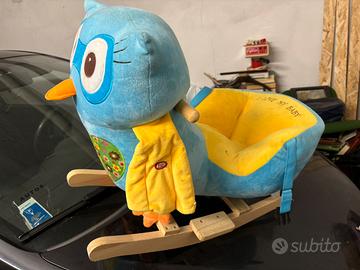 Sedia a dondolo a forma di gufo - giocattolo