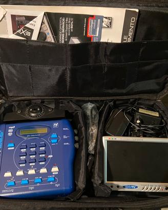 Impianto karaoke completo, mixer, microfoni + cass