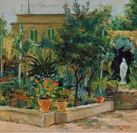 Dipinto olio di Angela Carugati 1881-1977 