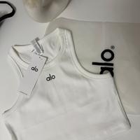 Top Alo Yoga taglia M bianco