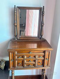 Consolle toaletta connspecchio arte povera