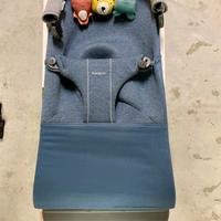 BabyBjörn Sdraietta Bliss, Jersey 3D, Blu tortora