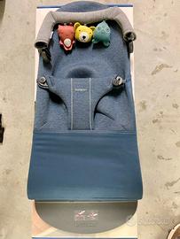 BabyBjörn Sdraietta Bliss, Jersey 3D, Blu tortora