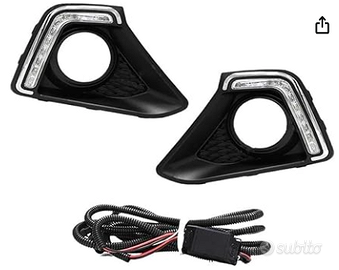 Luci Diurne A LED DRL Cornice Fendinebbia Paraurti