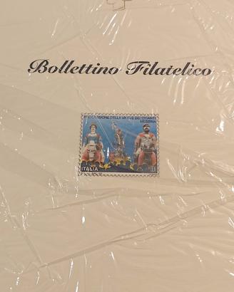 Bollettino Filatelico Processione  vara e giganti