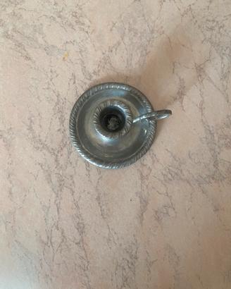 Portacandele vintage in peltro  95%