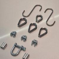 Kit accessori per funi e corde in acciaio