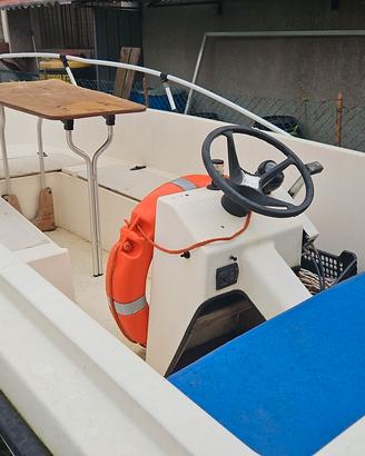 barca e carrello in buone condizioni 