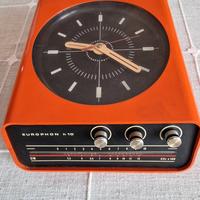 Radio  vintage Europhon  h 10 con orologio 
