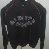 FELPA CON CAPPUCCIO E ZIP DOLCE E GABBANA LANA MER