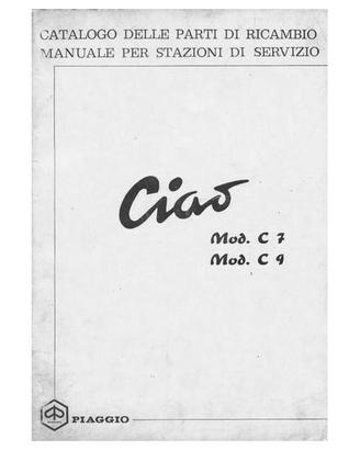 Catalogo ricambi Ciao C7 C9 Boxer prima serie