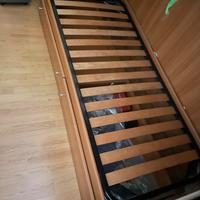 Letto singolo con rete e cassetti