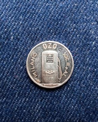 Gettone argento OZO benzina Mantova calcio sponsor