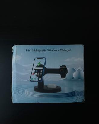 caricabatterie magnetico 3 in 1