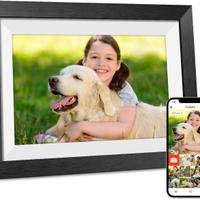 Cornice Digitale Legno Nero WiFi 10,1"