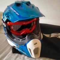 casco cross / Motard e occhiali ariete 