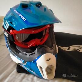 casco cross / Motard e occhiali ariete 