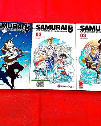 3 Manga in italiano"Samurai 8"volume 1-2-3