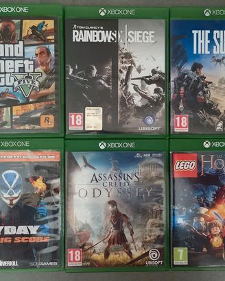 lotto di 6 giochi per Xbox one