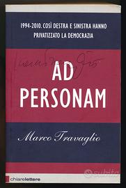 LIBRO AD PERSONAM AUTOGRAFATO DA MARCO TRAVAGLIO