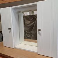 armadietto bagno con specchio 