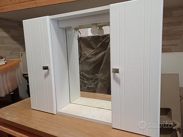 armadietto bagno con specchio 