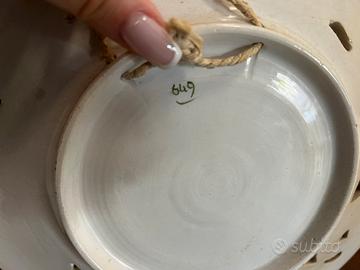 Coppia piatti ceramica Bassano vintage