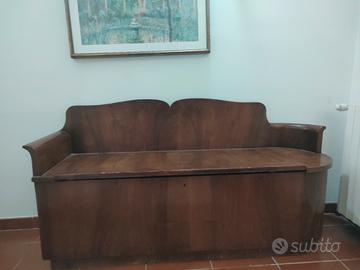 cassapanca in legno primi anni del '900