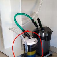 Prefiltro meccanico 3 stadi per acquario.