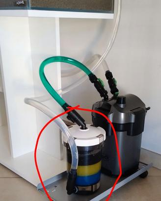 Prefiltro meccanico 3 stadi per acquario.