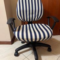 Poltrona da scrivania girevole, regolatore altezza