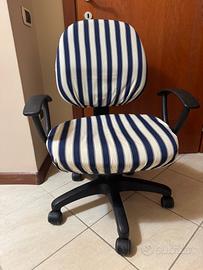 Poltrona da scrivania girevole, regolatore altezza
